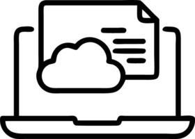 Computer laptop and dashboard for Data document Management System on cloud online documentation database and digital file storage system or software records keeping database techno Clean vector