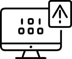 Computer network displays system hacked alert after cyber attack showing compromised information internet virus cyber security threats cybercrime concept as Computer network displa Clean Set 2 vector