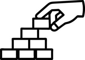 Closeup woman hand arranging wood block stacking as step stair symbolizes business growth and structured planning for success concept as Highlights the systematic approach to goal Clean vector