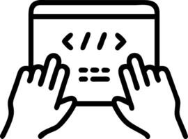 closeup coding screen woman hands html programming laptop development web concept as A programmer types code on a laptop screen symbolizing focus on HTML development coding and web Clean vector