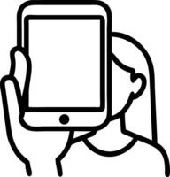 close up womens hands holding smartphone blank white screen create content concept as Close up of a woman holding a smartphone with a blank white screen perfect for content creatio Clean vector
