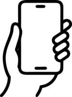 close up woman hand using smart phone blank copy space white screen background create content concept as A woman holds a smartphone with a blank white screen ideal for content crea Clean vector