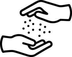 Close up side shot of hands shows microplastic waste contaminated with the seaside sand Microplastics are contaminated in the sea Concept of water pollution and global warming c Clean vector