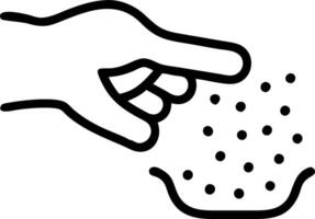 Close up side shot of microplastics on persons hand illustrating water pollution global warming climate change and microplastics in food water sea concept as Close up of microplast Clean vector