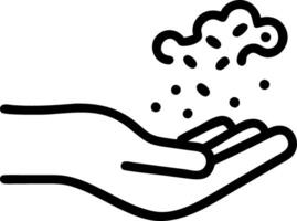 Close up of microplastics on persons hand highlighting water pollution climate change and environmental impact on food and water sources concept as Close up of microplastics on pe Clean vector