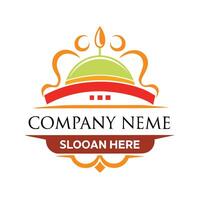 a logo for a company that called company name white background vector