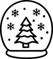 close up elegant christmas tree glass jar snowflakes background concept as A glass jar displays a miniature Christmas tree surrounded by snowflakes creating a festive and elegant h Clean Set 5 vector