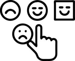 close up customer hand choose smiley face blurred sad icon wood cube service rating satisfaction concept as A customer selects a smiley face on a wooden cube highlighting satisfact Clean Set 2 vector