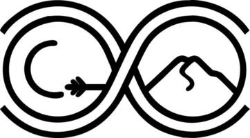 Circular economy icon concept showing eternity endless unlimited circular economy for future growth of business and environment sustainability on nature background concept as Circu Clean Set 2 vector