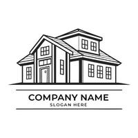 a house logo with window and white background vector