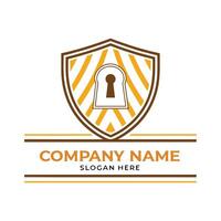 a logo for a company that called lock and key white background vector