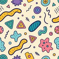seamless pattern with colorful retro , vector