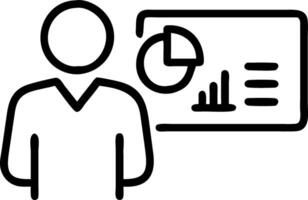 Businessman working on computer concept analytics graph report on monitoring dashboard for marketing planning and finance investment concept concept as A businessman reviewing anal Clean vector