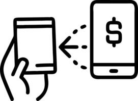 Businessman using smartphone for online payment via digital wallet showcasing mobile banking transactions e wallet with blockchain technology transfers credit card payments financi Clean Set 2 vector