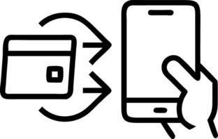Businessman using smartphone for online payment via digital wallet showcasing mobile banking transactions e wallet with blockchain technology transfers credit card payments financi Clean vector