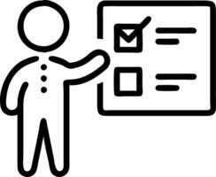 Businessman taps digital screen to plan risk management in finance evaluating business and enterprise strategies for investment assessment concept as Frame depicts proactive appro Clean vector