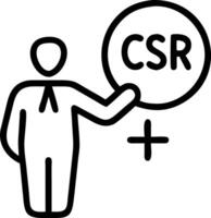 Businessman touching plus sign positive thing benefits profit development CSR copy space concept as Businessman touches plus sign symbolizing benefits CSR and business development Clean vector