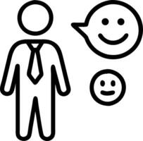 businessman showing rating happy icon customer satisfaction survey concept concept as A businessman displays a happy icon to symbolize positive feedback and high satisfaction in a Clean Set 2 vector