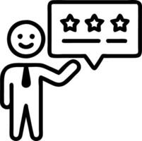 businessman showing rating happy icon customer satisfaction survey concept concept as A businessman displays a happy icon to symbolize positive feedback and high satisfaction in a Clean vector