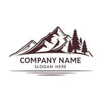 mountain design white background vector