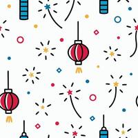 chinese new year seamless pattern background vector