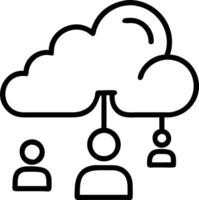 Business technology cloud computing service and data center server symbolize scalable IT solutions for secure workplace infrastructure concept as Highlights modern technology for Clean Set 15 vector