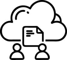Business technology cloud computing service and data center server symbolize scalable IT solutions for secure workplace infrastructure concept as Highlights modern technology for Clean Set 10 vector