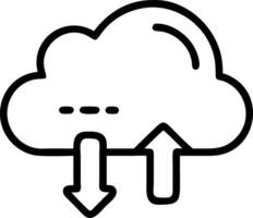 Business technology cloud computing service and data center server symbolize scalable IT solutions for secure workplace infrastructure concept as Highlights modern technology for Clean Set 7 vector