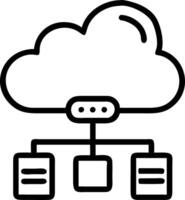 Business technology cloud computing service and data center server symbolize scalable IT solutions for secure workplace infrastructure concept as Highlights modern technology for Clean Set 13 vector