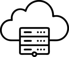 Business technology cloud computing service and data center server symbolize scalable IT solutions for secure workplace infrastructure concept as Highlights modern technology for Clean Set 2 vector