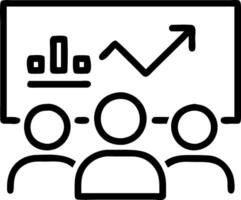 Business team working analytics and monitoring research on web report dashboard monitor symbolizes collaborative data driven decision making for success concept as Highlights team Clean vector