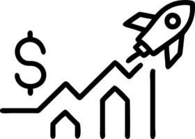 Business management propels investment on fast track to wealth with rocket launch speed and rising profit graph showing financial success concept as Businessman manages investment Clean Set 2 vector