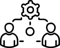 Business digital marketing team working meeting symbolizes collaboration strategy development and online campaign success concept as Highlights teamwork and innovative thinking in Clean vector