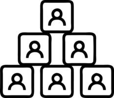 building strong team wooden blocks people icon pink background human resources management concept concept as Wooden blocks with people icons on a pink background symbolize teamwork Clean vector
