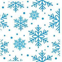 Bright winter snow seamless pattern with bright snowflakes and light snow covering for a fresh winter look concept as Fresh winter snow pattern with bright snowflakes and light sno Clean Set 2 vector