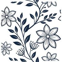 Botanical vintage frame seamless tile pattern with nature inspired elements and classic style concept as Nature inspired vintage botanical frames create seamless tile patterns with Clean vector