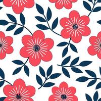 Bold summer flowers seamless pattern with oversized blooms and contrasting colors for dramatic designs concept as Dramatic summer flowers pattern with oversized blooms and bold col Clean Set 4 vector