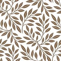 Boho spring leaves seamless pattern with intricate designs and earthy tones for relaxed bohemian styles concept as Relaxed boho style spring leaves pattern with intricate designs a Clean Set 2 vector