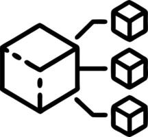Blockchain technology low poly chain encrypted blocks cryptocurrencies bitcoin online payment virtual screen concept as Low poly blockchain design showcases secure transactions in Clean vector