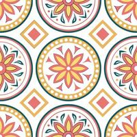 Bohemian eclectic frame seamless tile pattern with vibrant colors and diverse elements concept as Vibrant bohemian eclectic frames form seamless tile patterns with diverse elements Clean vector