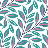 Artistic spring leaves seamless pattern with abstract interpretations of leaves and bright spring hues for creative designs concept as Abstract artistic interpretation of spring le Clean Set 2 vector