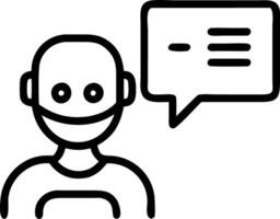 AI technology tool supporting work with chatbot chat AI image generation code writing data analysis using smart robot AI man using websitesoftware concept as Man using AI powered Clean vector