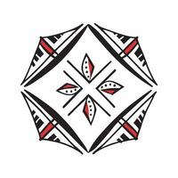 African Maasai beaded patterns and vibrant colors seamless tile pattern with bold reds and blues for cultural decor concept as Bold red and blue Maasai beaded patterns arranged sea Clean vector
