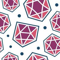 Abstract retro polygon seamless pattern bright hues on white background suitable for stationery concept as Designing abstract seamless pattern with retro polygon shapes in bright h Clean Set 4 vector