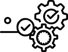 Abstract ISO standards quality control assurance warranty dark background cogs gear mechanism polygon wireframe mesh concept as Dim scene highlights ISO concept cogs gears symboliz Clean vector