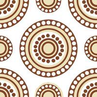 Aboriginal patterns and dot art seamless tile pattern with earthy tones and traditional designs for cultural decor concept as Earthy toned dot art and traditional Aboriginal patter Clean Set 2 vector