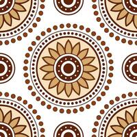 Aboriginal dot art and traditional patterns seamless tile pattern with earthy tones and cultural motifs for authentic decor concept as Earthy toned Aboriginal dot art and tradition Clean Set 2 vector