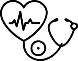 2026 Happy New Year design featuring red heart and stethoscope on blue background representing heart health health insurance resolutions yearly health checks healthy trends concep Clean vector
