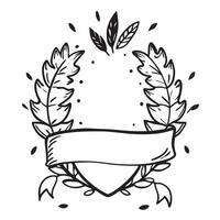 Wreath made of fall foliage and berries with copy space concept as A wreath crafted from fall foliage and berries symbolizing Thanksgiving decor with plenty of blank space for wri Clean vector