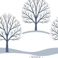 Winter whites seamless pattern with snowflakes frosted trees and soft snow for a serene peaceful winter design concept as Serene winter whites pattern with snowflakes frosted trees Cleans Set 5 vector